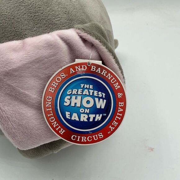 Ringling Bros Barnum & Bailey Circus Elephant Plush Round Gray 7” NWT - Picture 4 of 5